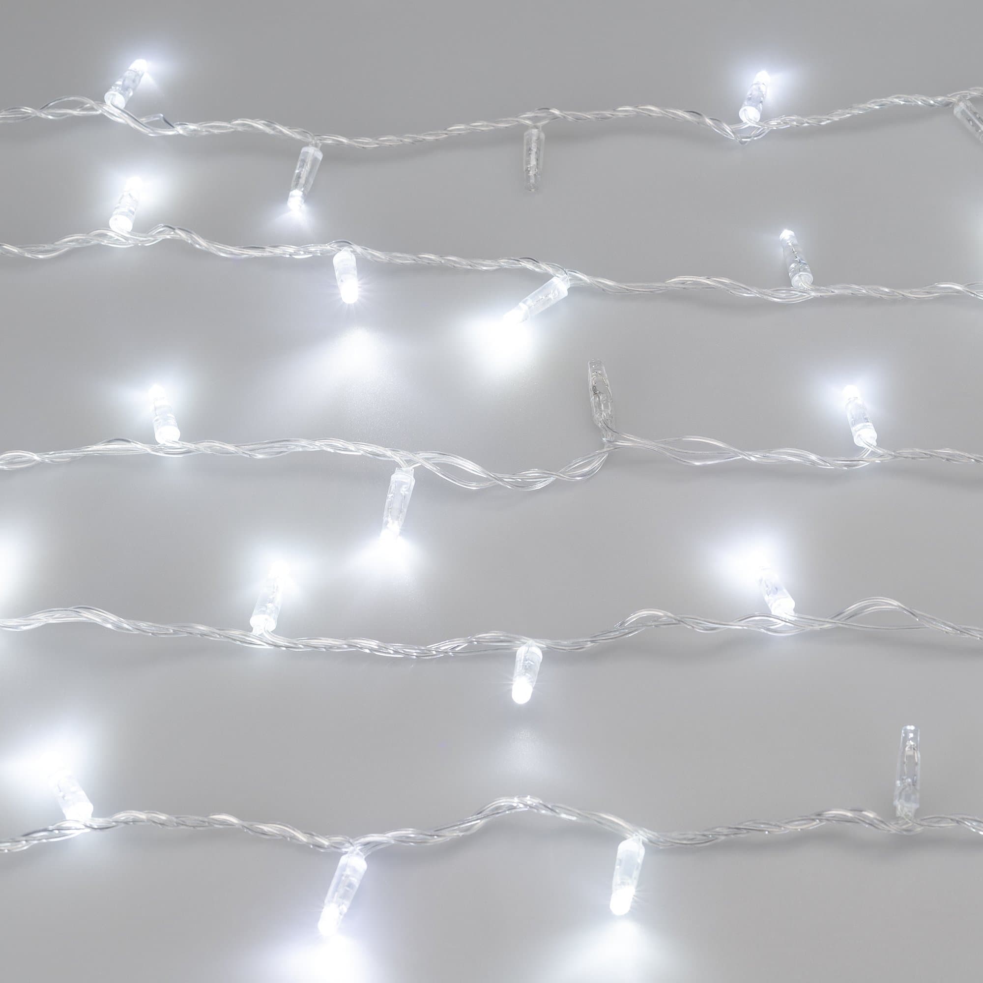 Arlight Светодиодная гирлянда ARD-STRING-CLASSIC-1000-CLEAR-100LED-PULSE White (230V, 7W) (Ardecoled, IP65) 031638 — миниатюра 2