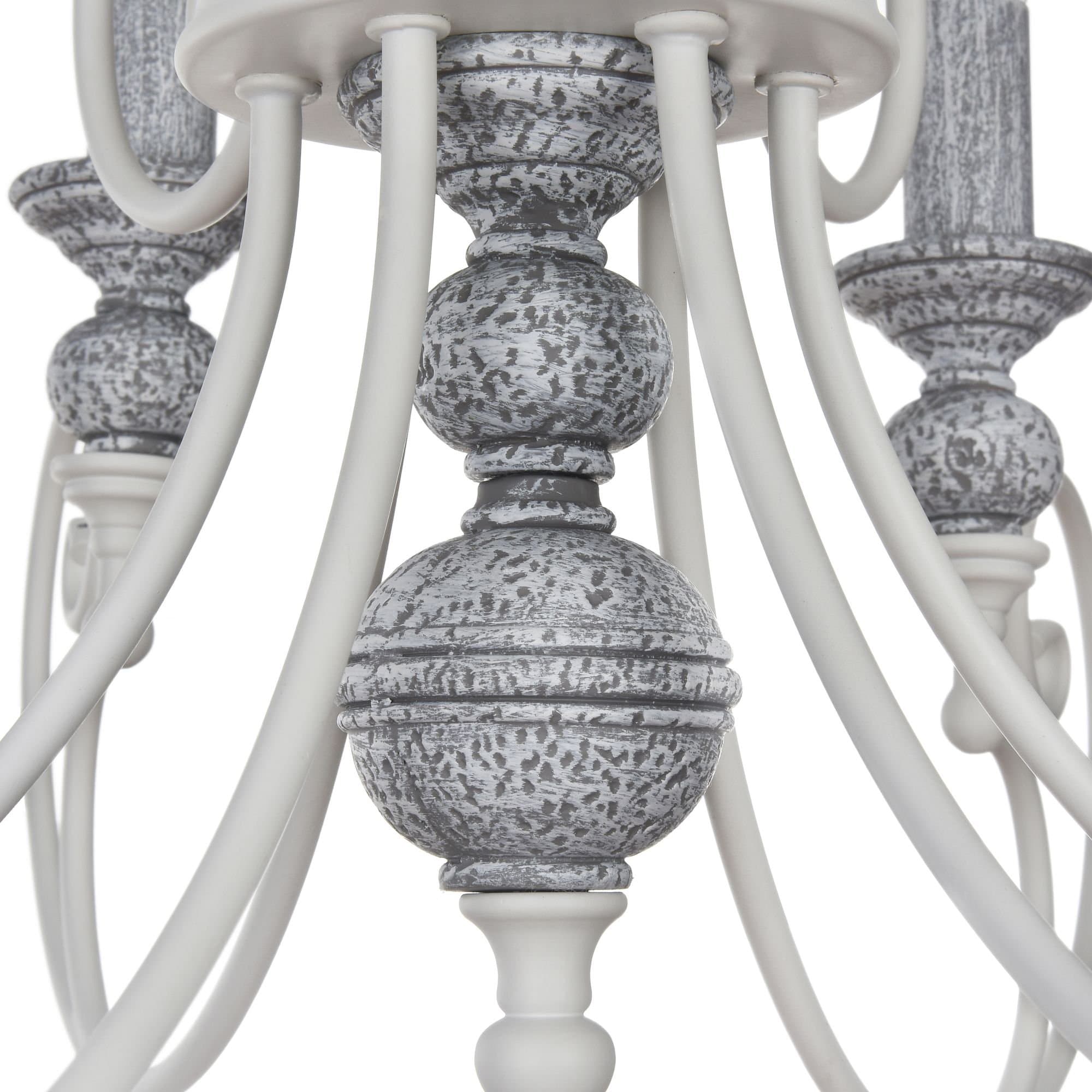Maytoni Elegant Karina Белый Люстра 6xE14 60W ARM631-PL-06-W — миниатюра 6