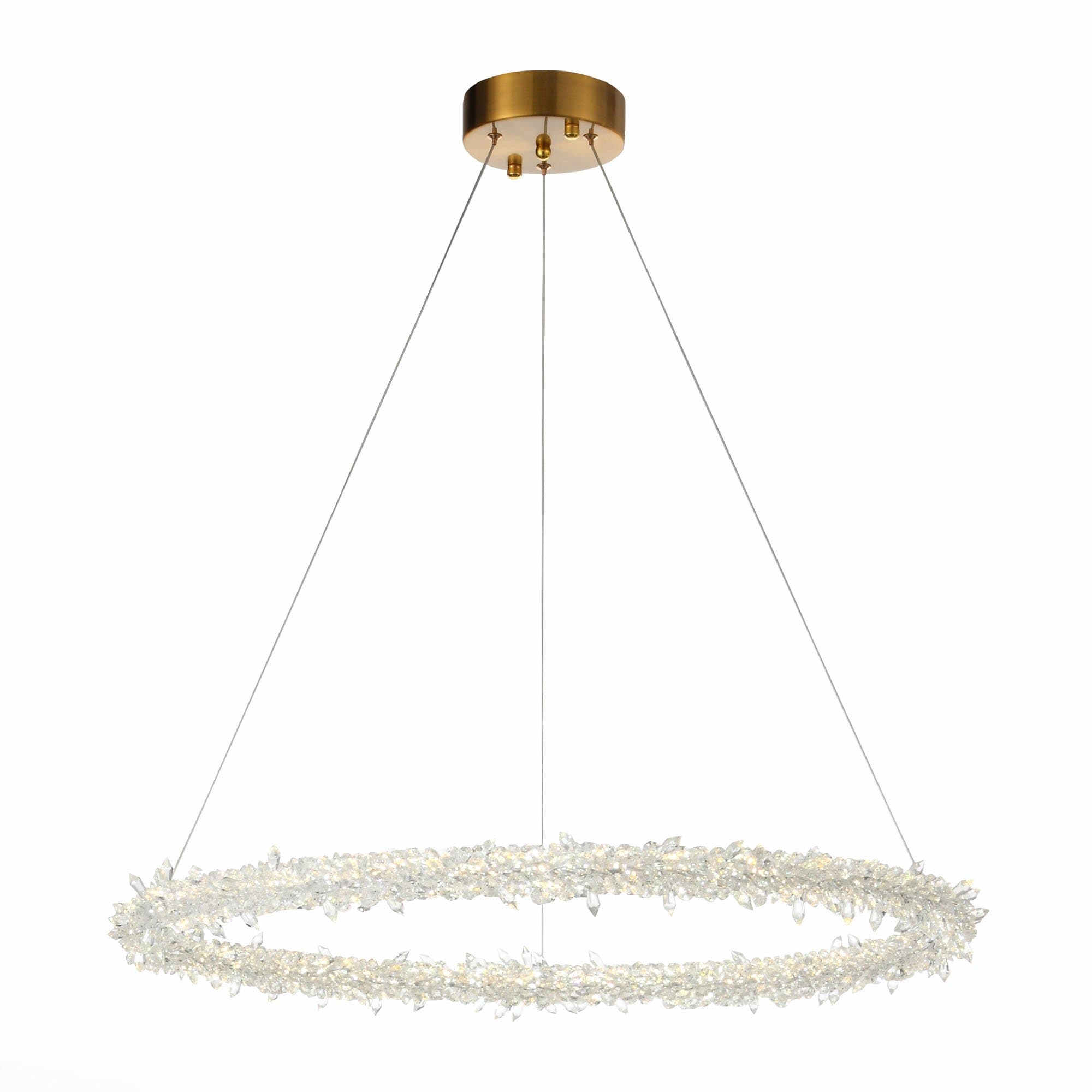 ST LUCE  SL6105.213.01 Люстра подвесная Золотистый/Прозрачный LED 1*212W 3000 - 6500K