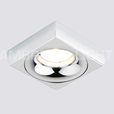 Ambrella Встраиваемый потолочный точечный светильник A891 WH/CH белый/хром