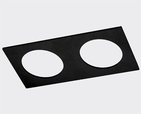 ITALLINE SP 02 BLACK Рамка декоративная, двойная