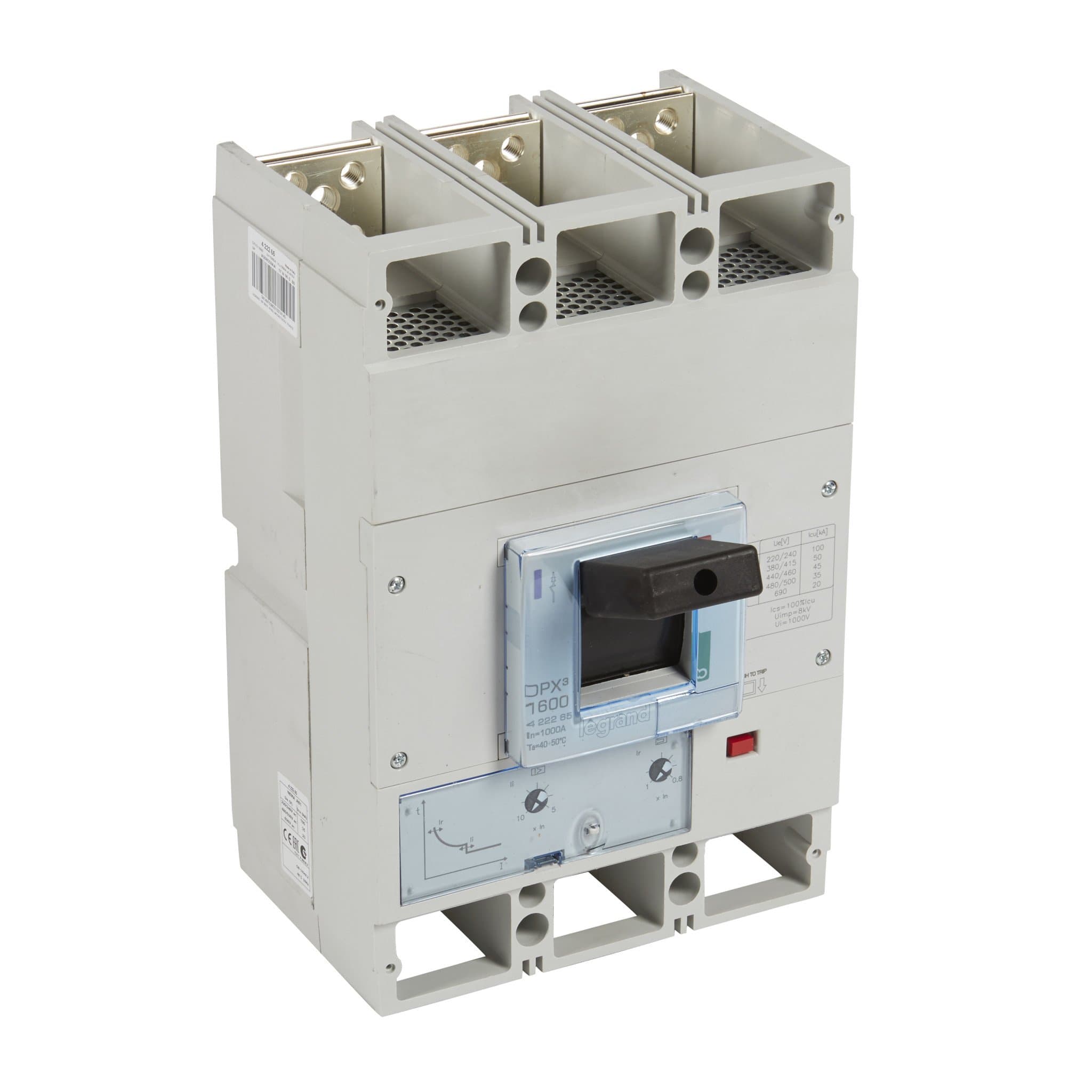 Legrand DPX3 1600 Автоматический выключатель 3P 1000А 50kA/ТМ 422265