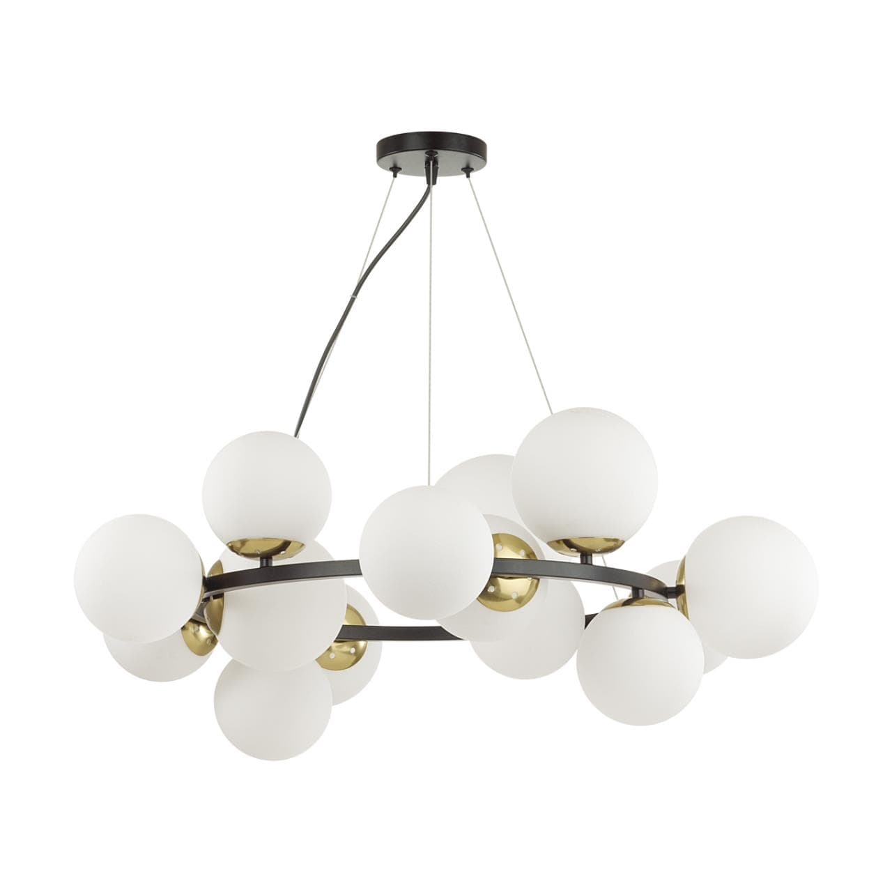 Lumion 6508/14 MODERNI LN23 черный, белый, бронза Люстра E14 14*40W 220V MELONA