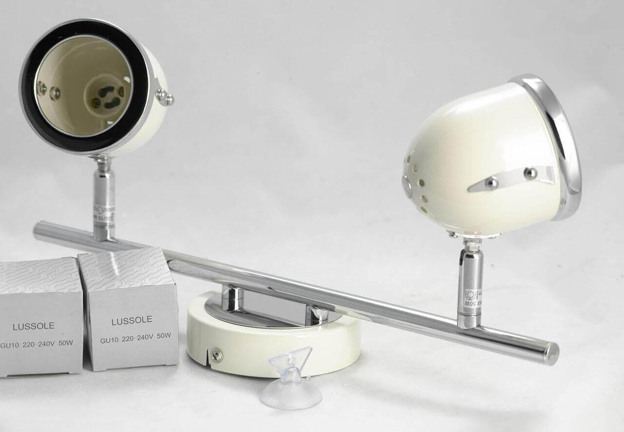 Lussole S.R.L Металл Белый / хром Металл Светильник настенно-потолочный GU10 5,5W GRLSN-3111-02 — миниатюра 4
