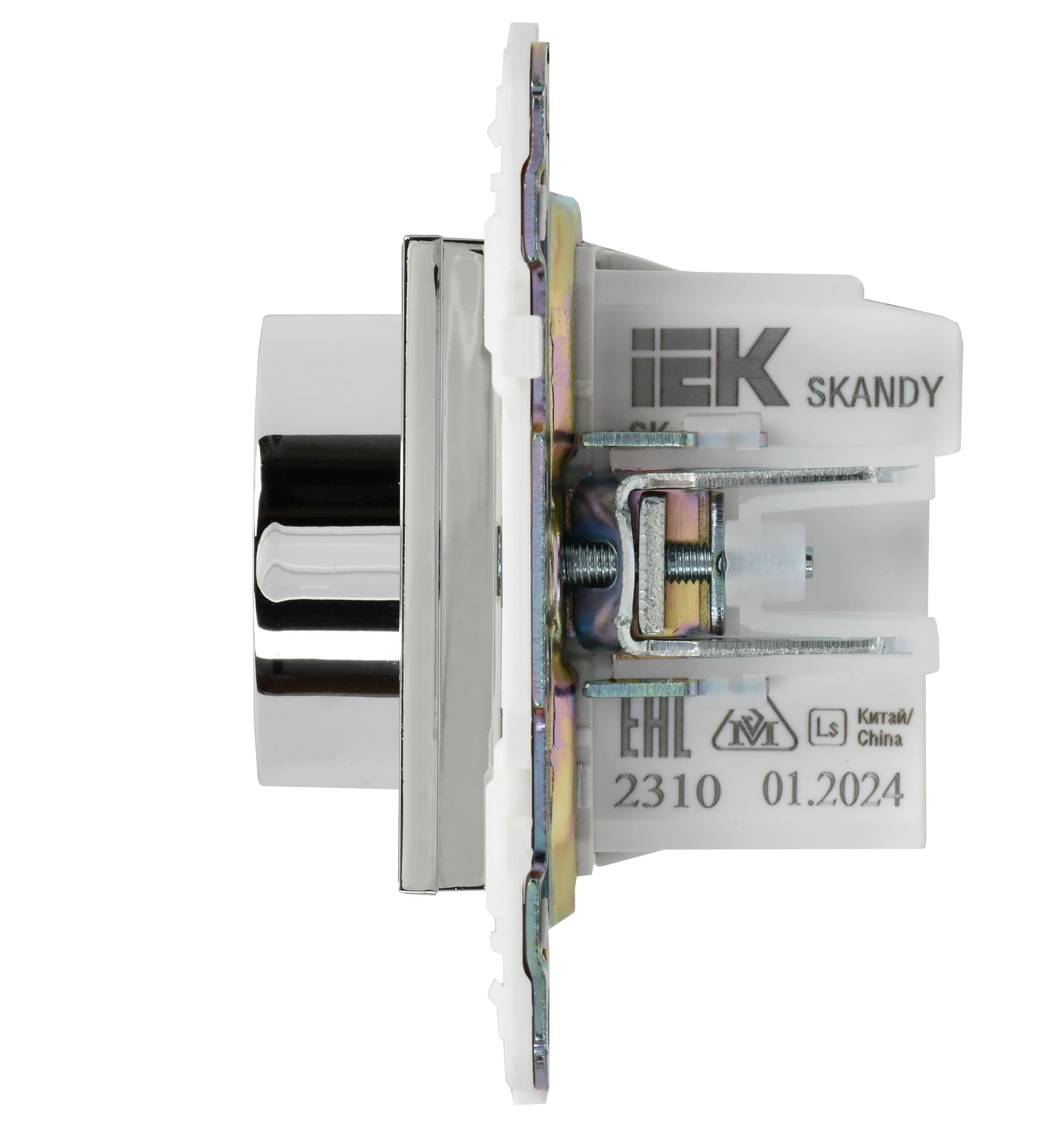 IEK SKANDY Никель Термостат электронный с индикацией SK-T01N — миниатюра 4