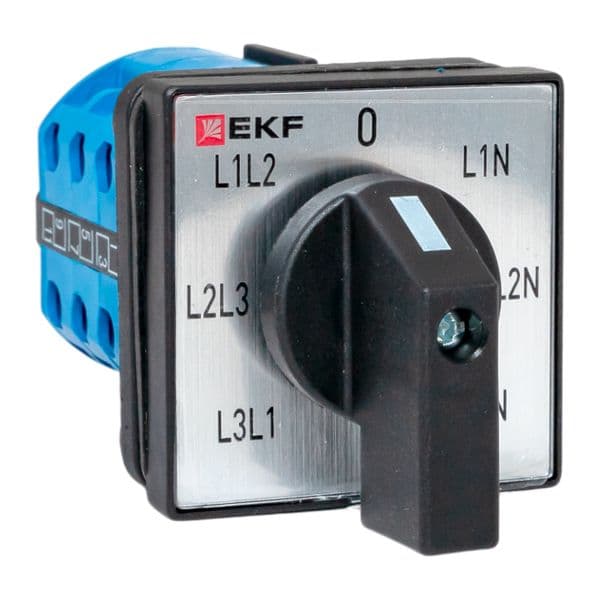 EKF Переключатель кулачковый ПК-1-64 10А для вольтметра IP65