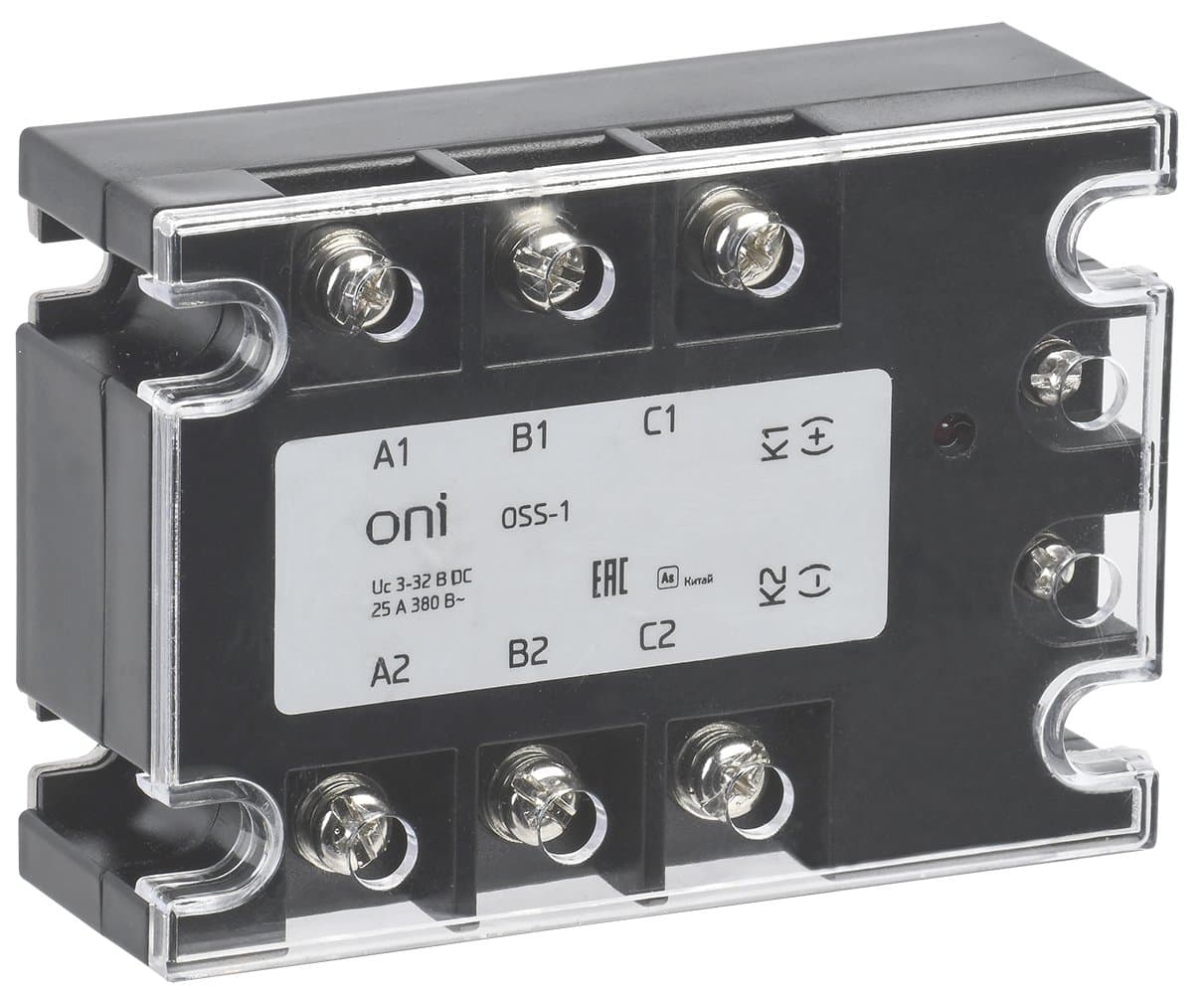 IEK ONI Реле твердотельное OSS-1 25А 380В AC 3-32В DC