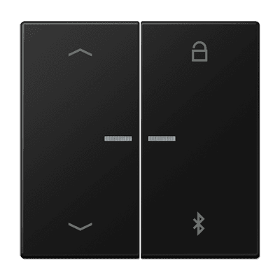 JUNG LS 990 Черный матовый Таймер универсальный Bluetooth с символами "стрелки" LS1751PBTSWM