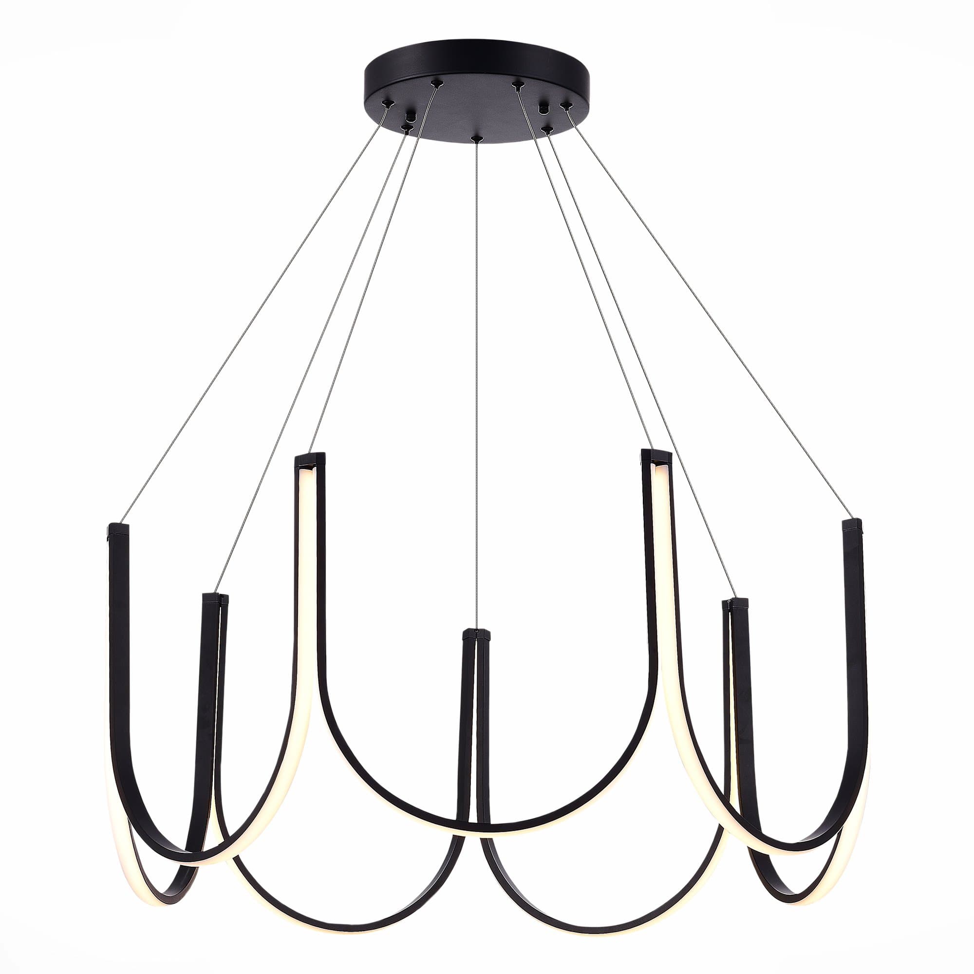 ST LUCE SL6202.403.01 Светильник подвесной Черный LED 1*90W 3000K