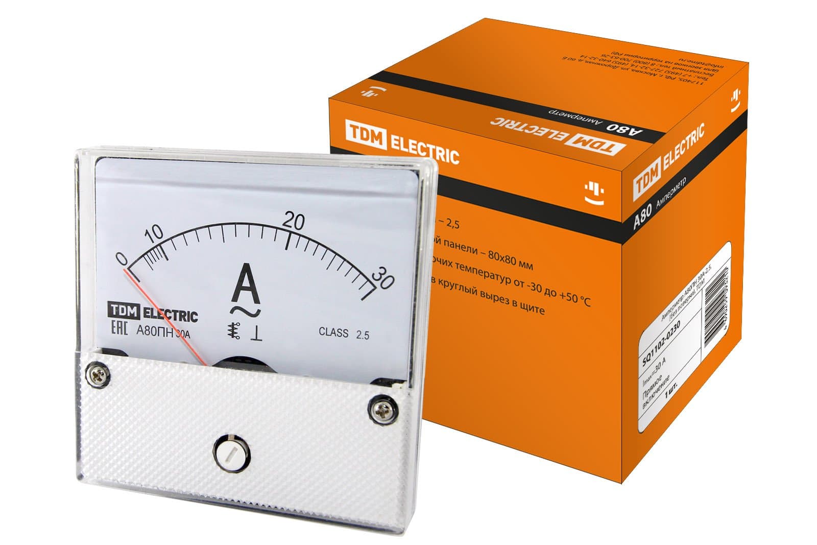 TDM Амперметр А80ПН 30А-2,5, (без поверки), SQ1102-0230