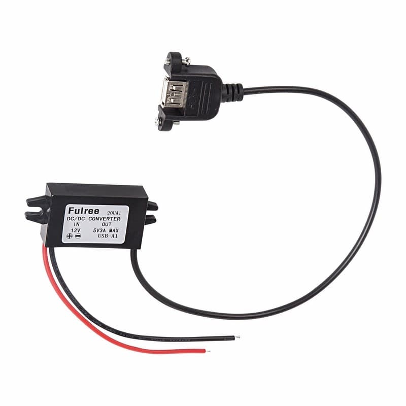 Адаптер DC 12V - гн. USB-A 5V 3A Rexant 16-0601