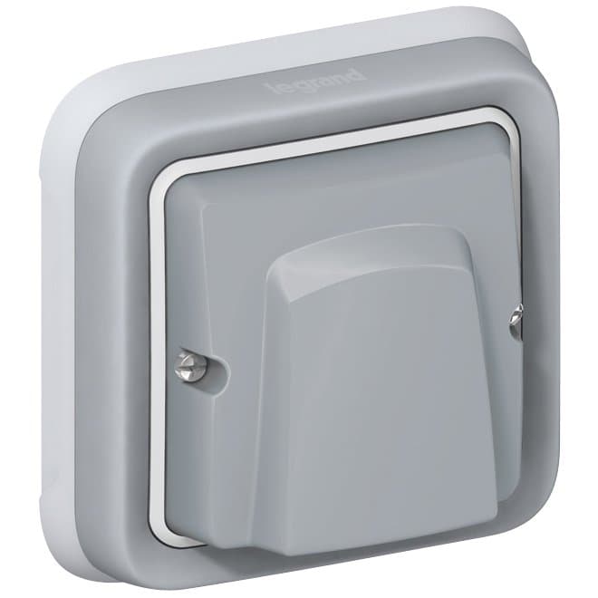 Legrand Plexo Серый Вывод кабельный с зажимом 069848