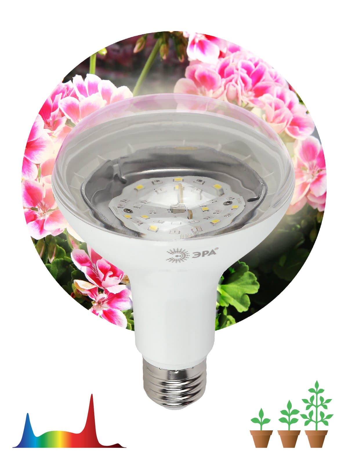 ЭРА FITO-15W Лампа полного спектра FITO-15W-Ra90-E27