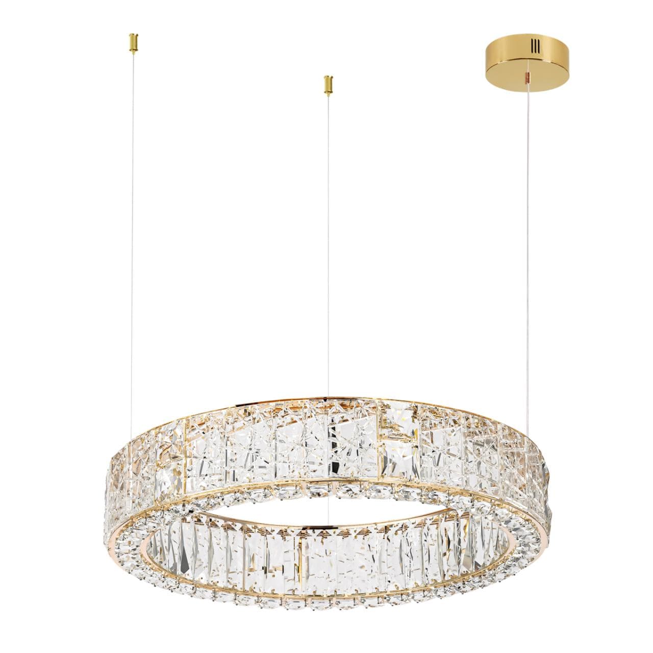 Odeon Light 5071/70L HALL ODL24 493 золото/прозрачный/металл/хрусталь/стекло Люстра LED 70W 3700K VERSION