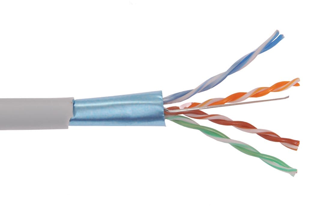 IEK ITK Каб. F/UTP 5E 4х2х24AWG LDPE каб. пит. 2x0,75, 305м чер. LC3-C5E04-379 — миниатюра 2