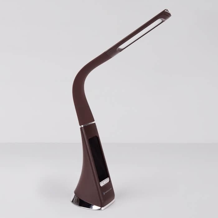 Ambrella Светодиодная настольная лампа с дисплеем DE510 BR коричневый LED 3000-6400K 6W — миниатюра 2
