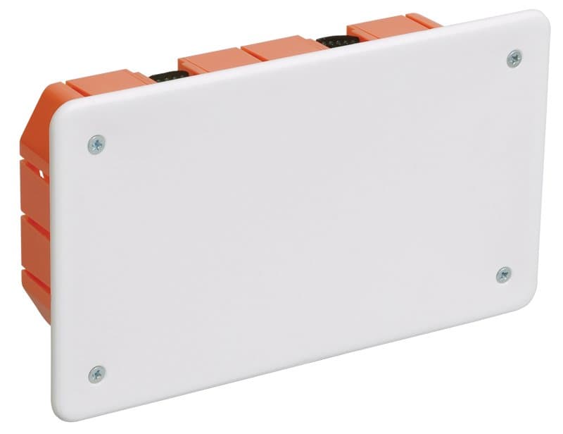 IEK Коробка КМ41026 распаячная 172х96x45мм для полых стен (с саморезами, пластиковые лапки, с крышкой )