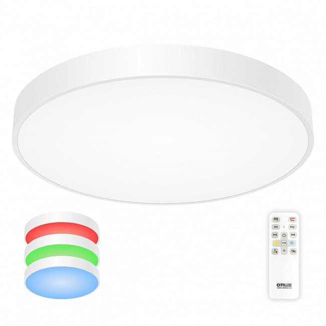 Citilux CL724105G0 Купер Белый Светильник потолочный с RGB