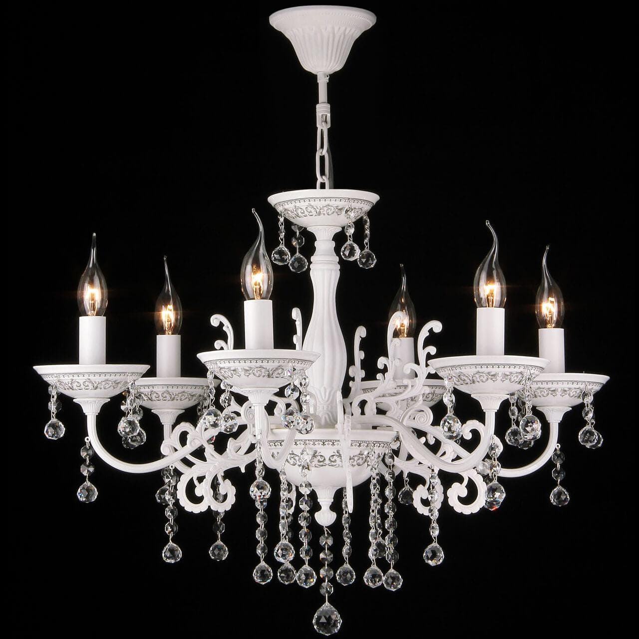 Maytoni Elegant Bellona Белый Люстра 6xE14 60W ARM386-06-W — миниатюра 6