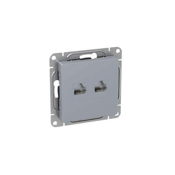 EKF Механизм розетки RJ45 - 2шт, (cat5), алюминий Эпика — миниатюра 2