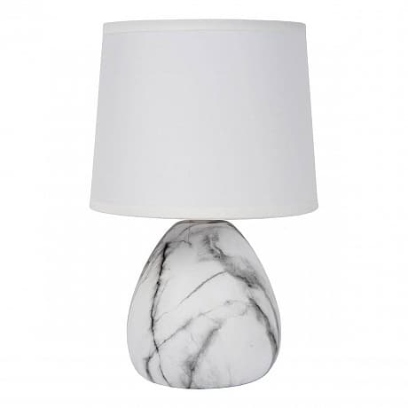 Lucide MARMO Лампа настольная Ø 16 cm 1xE14 White 47508/81/31 — миниатюра 2