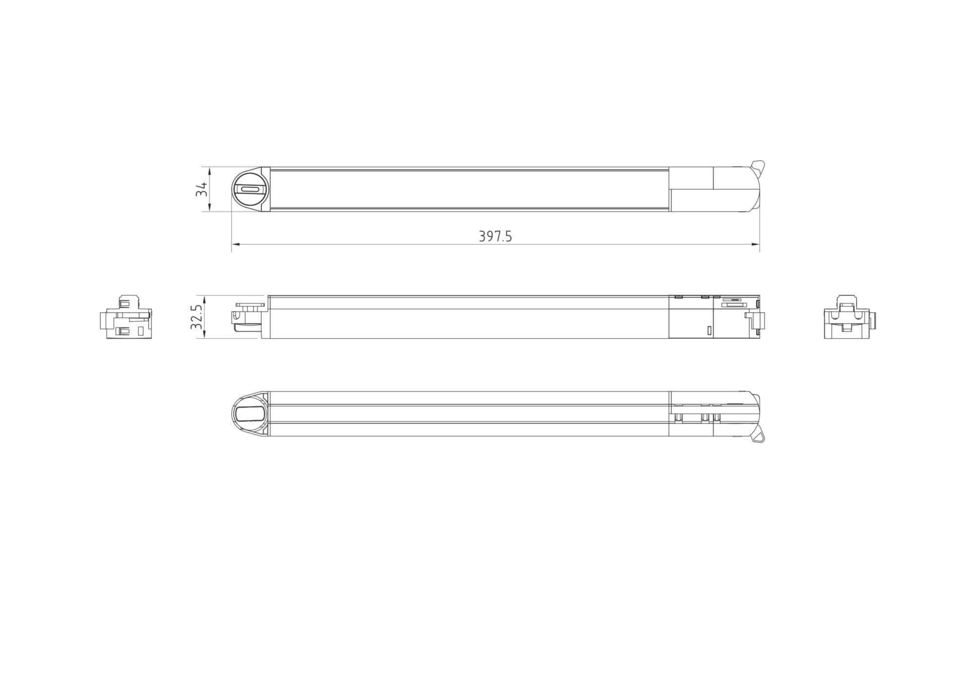 Maytoni Single phase track system Белый Светильник трековый TR000-1-12W3K-W — миниатюра 3