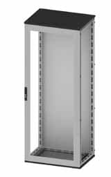 DKC Комплект шкафа CQE, застеклённая дверь и задняя панель, 2200x800x800мм