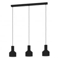 Eglo 99552 Подвесной потолочный светильник (люстра) CASIBARE, 3x40W, E27, L850, B150, H1100, сталь, черный