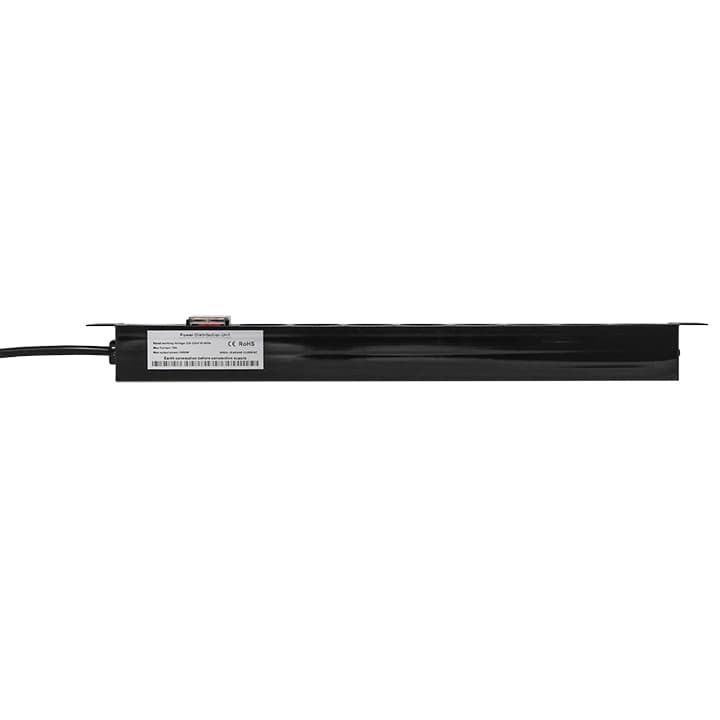 EKF Блок розеток PDU TERACOM PRO 19" 1U 16А/250В 8 розеток Schuko с выключателем шнур питания длиной 2 метра сечение 3x1,5 мм2 вилка Schuko корпус алю — миниатюра 3