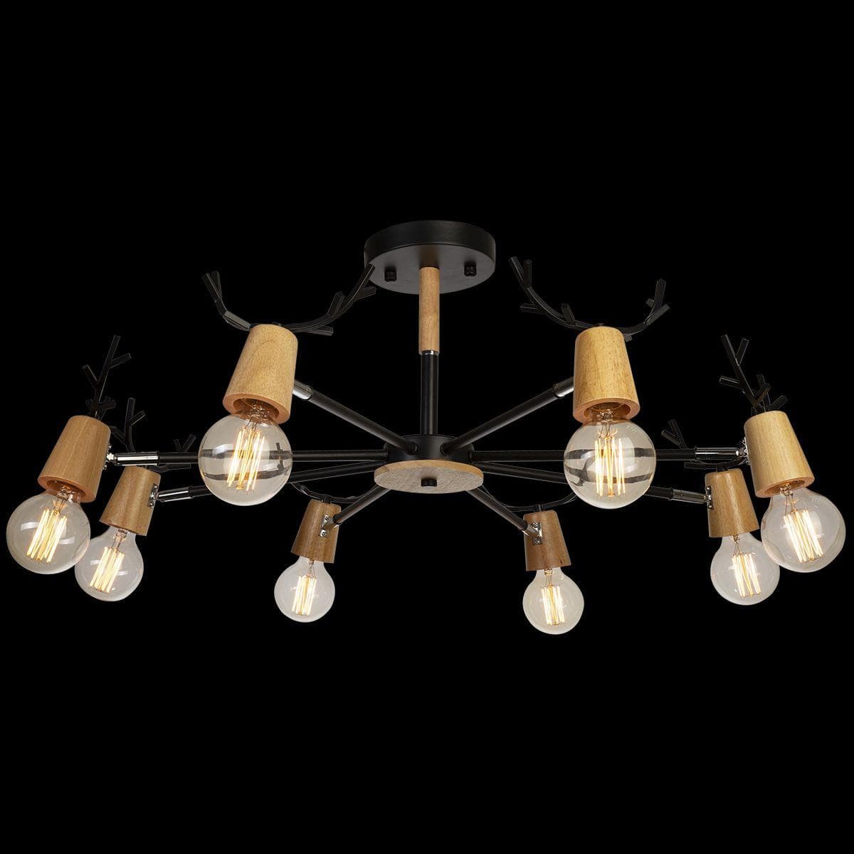 LOFT IT 10024/8 Black Светильник потолочный SVEN, шт — миниатюра 4