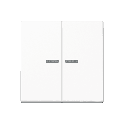 JUNG Клавиша для KNX кнопки, 2 группы, с окошком дюропласт белый A102KO5WW