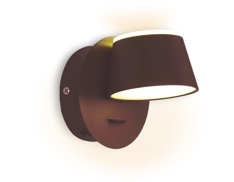 Ambrella Настенный светодиодный светильник с выключателем FW168 CF/S кофе/песок LED 4200K 10W 120*120*140