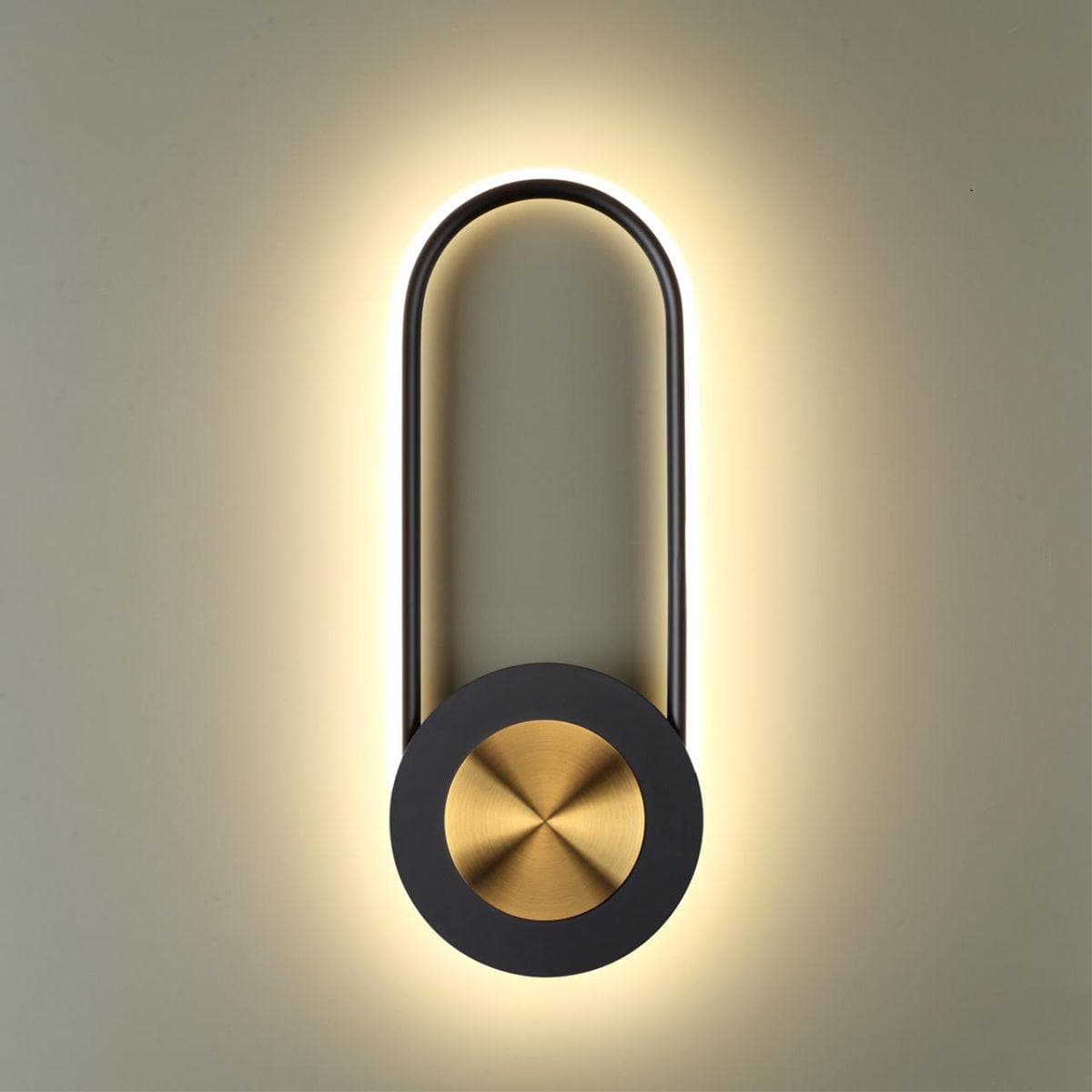 Odeon Light 4338/16WL HIGTECH ODL22 129 черный/золото/металл Настенный светильник IP20 LED 16W 998Лм 3000K TINA — миниатюра 3
