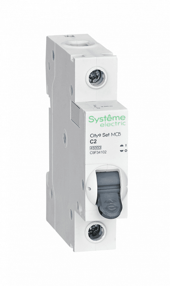 Systeme Electric City9 Set Автоматический выключатель C 2A 1P 4,5kA