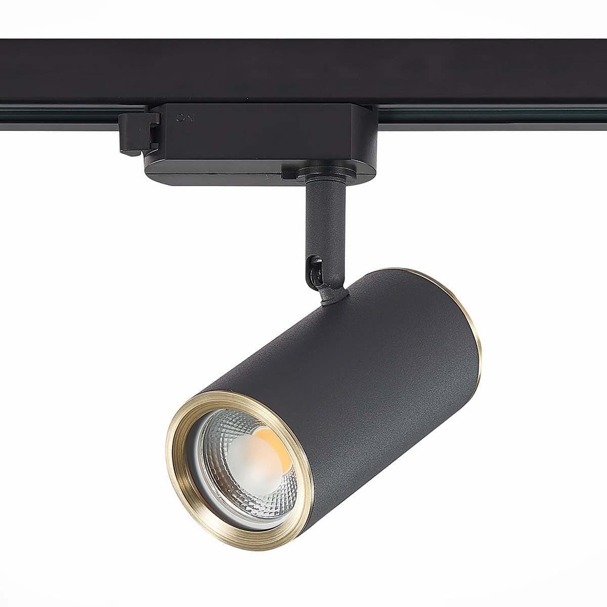 ST Luce ST301.436.01 Трековый светодиодный светильник Черный GU10 1*50W L104xW54xH111 220V Без ламп — миниатюра 1