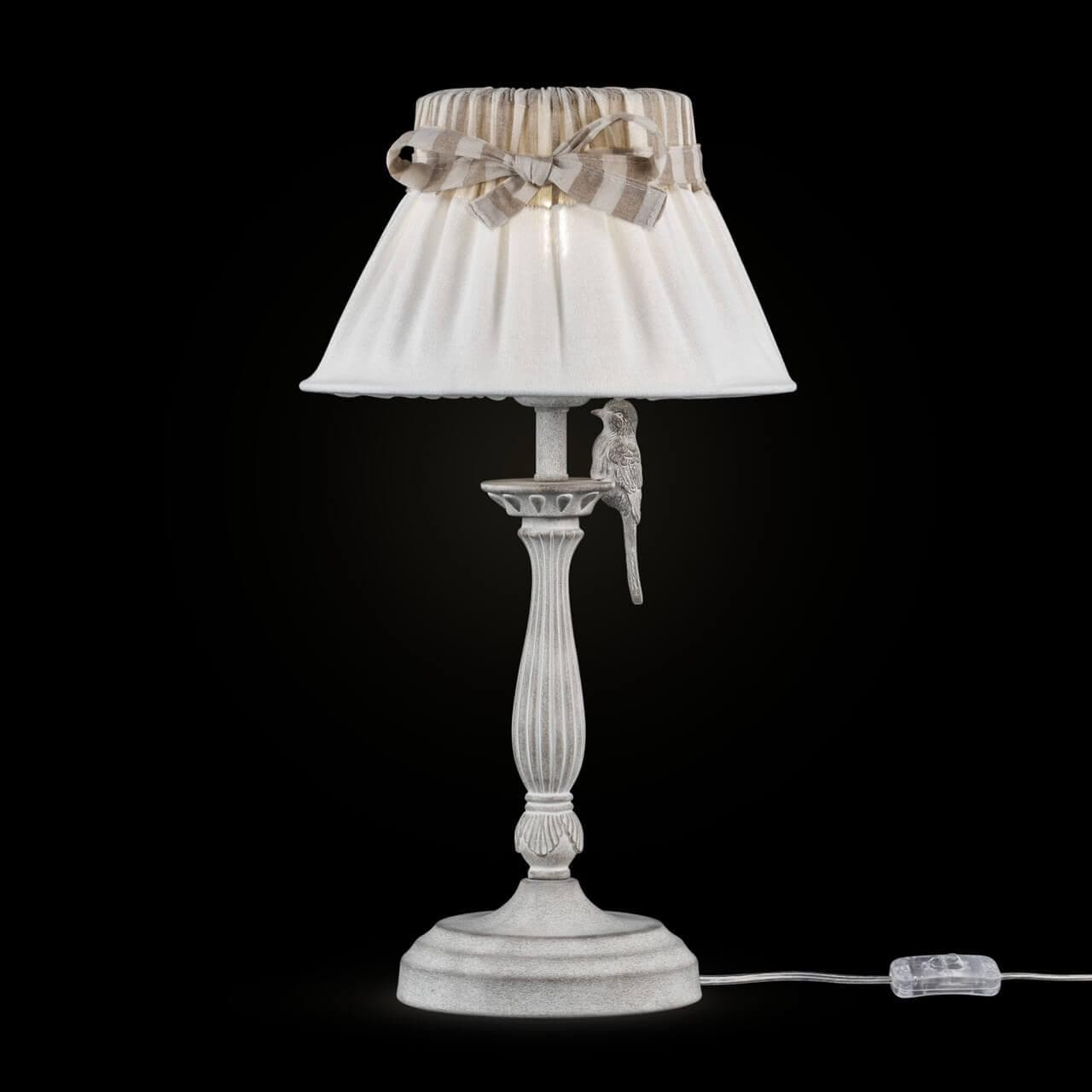Maytoni Elegant Bird Белый Антик Настольная Лампа 1xE27 40W ARM013-11-W — миниатюра 8
