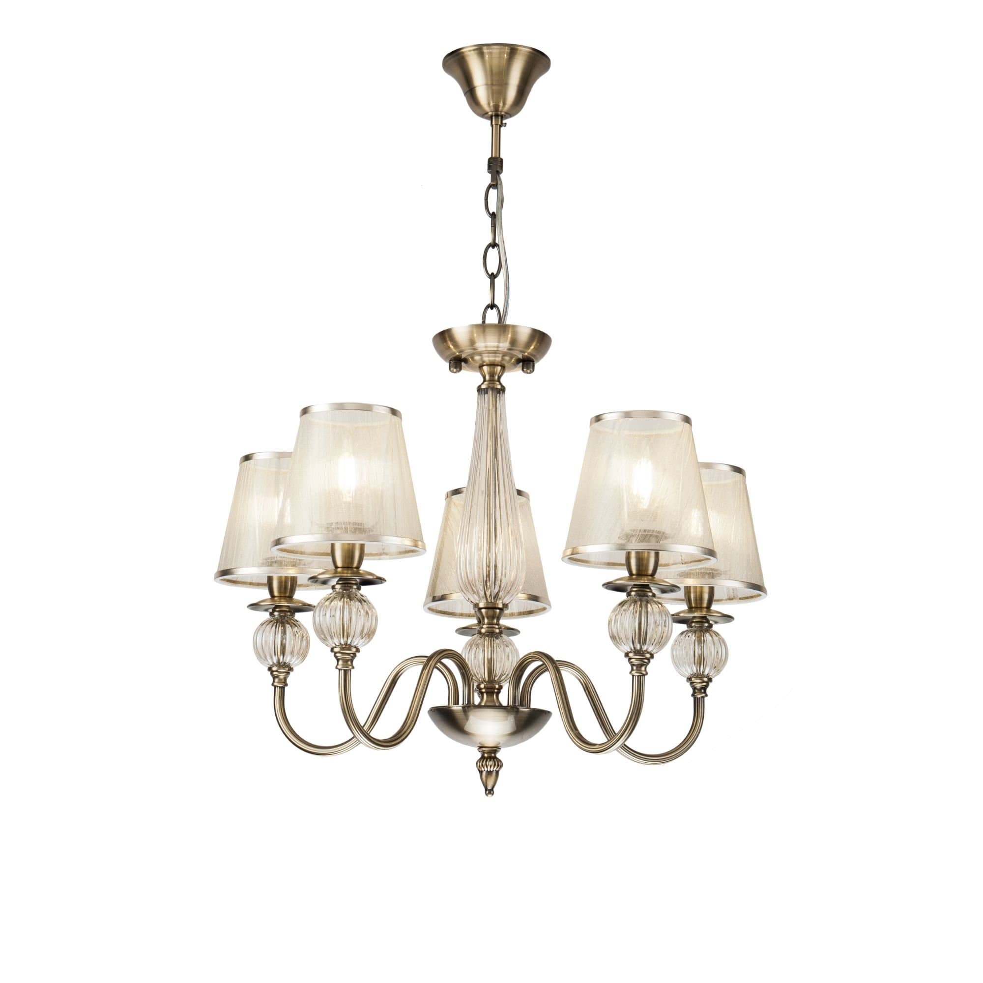 Freya Classic Inessa Бронза Антик Люстра E14 40W FR2685PL-05BZ — миниатюра 2