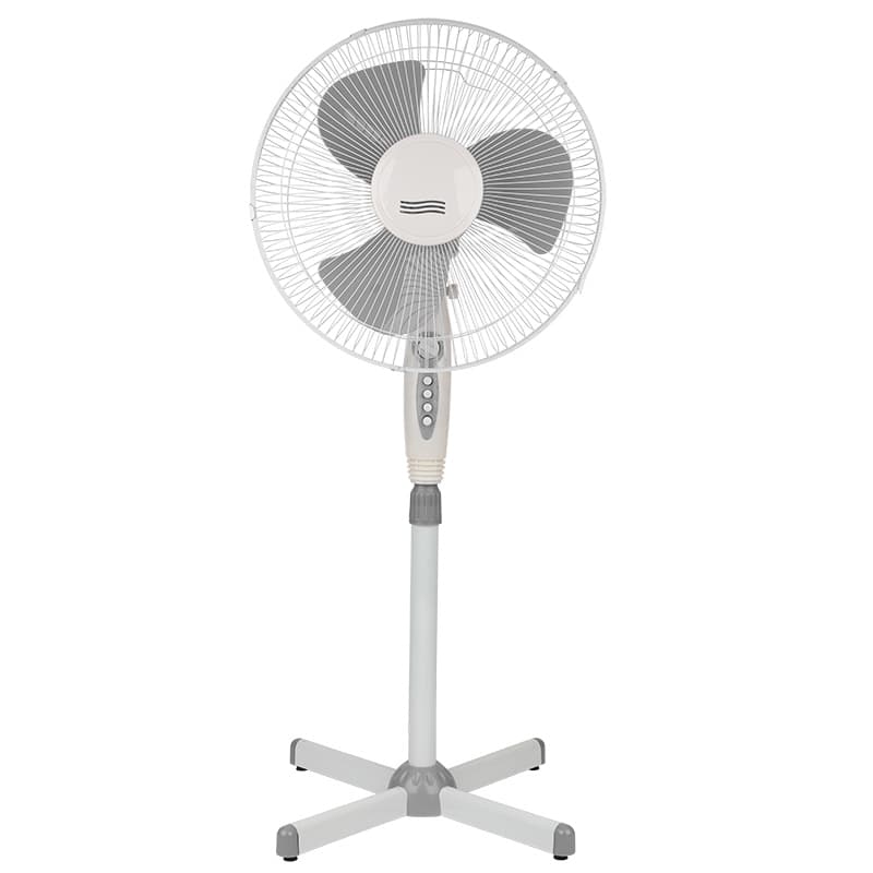 DUX Вентилятор напольный DX-1611T с таймером, 40 Вт, 220V, цвет белый/серый 60-0208