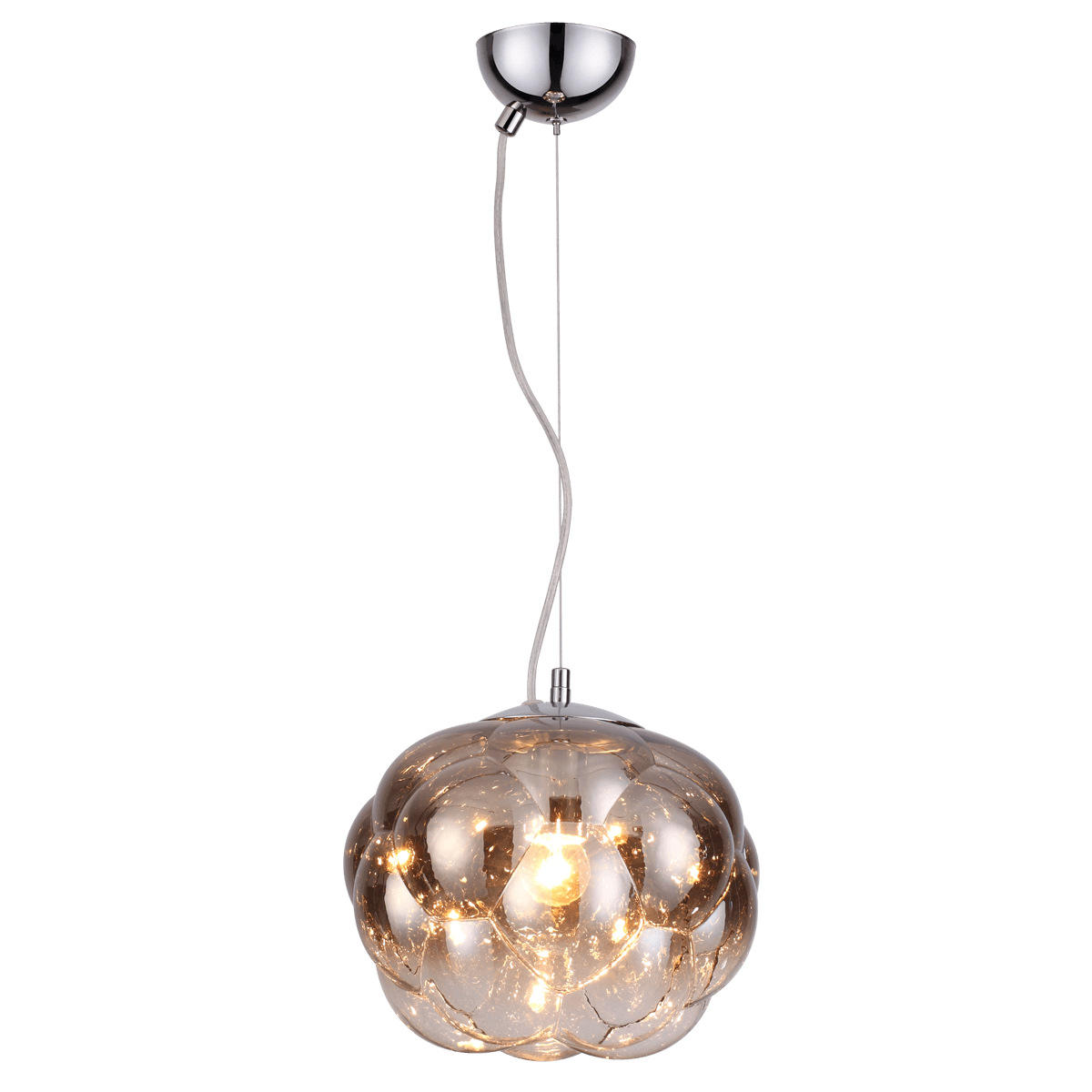Odeon Light 4701/1 ODL20 381 хром/серебристый Подвес E27 1*40W PECOLA — миниатюра 2