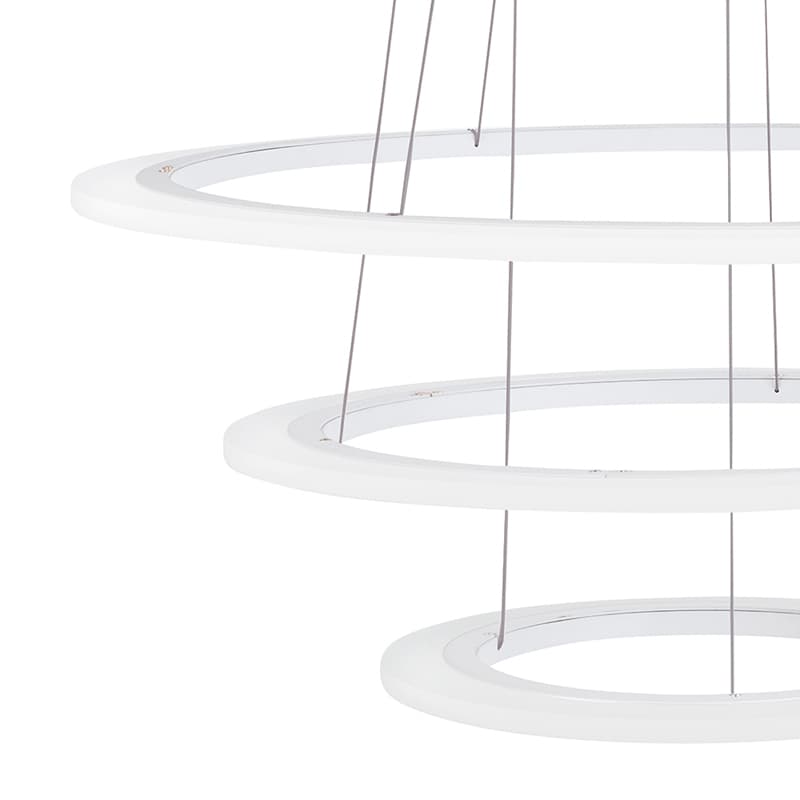 Eglo Подвес LED PENAFORTE с димм., 91,5W(LED), Ø800, H1500, алюминий, белый/акрил, белый 39274 — миниатюра 3