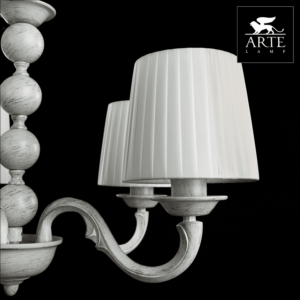 Arte Lamp Alba Белая Люстра 40W E27 A9395LM-5WG — миниатюра 3