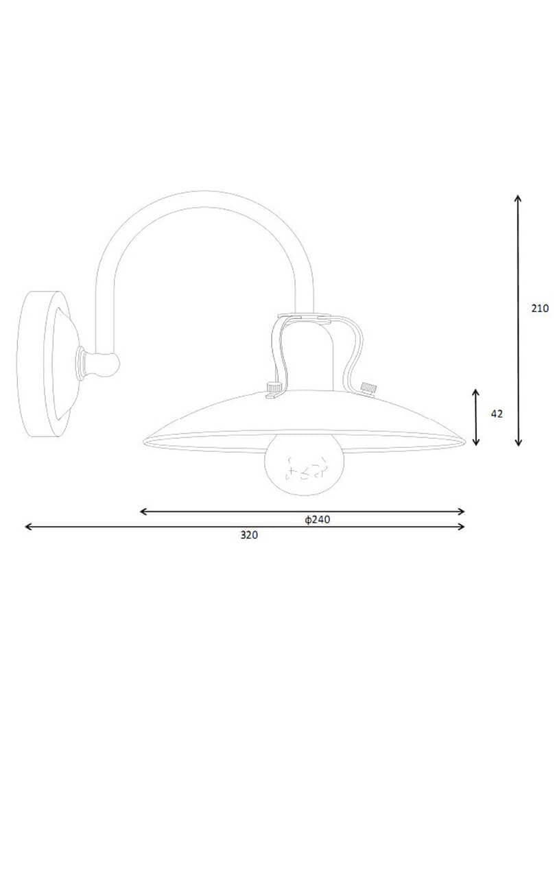 Lucide Römer Металл Настенный светильник E27 60W 30276/01/38 — миниатюра 3