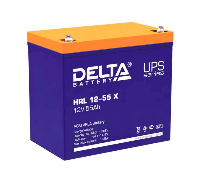 Delta Аккумулятор HRL 12-55 X (12V/55Ah)