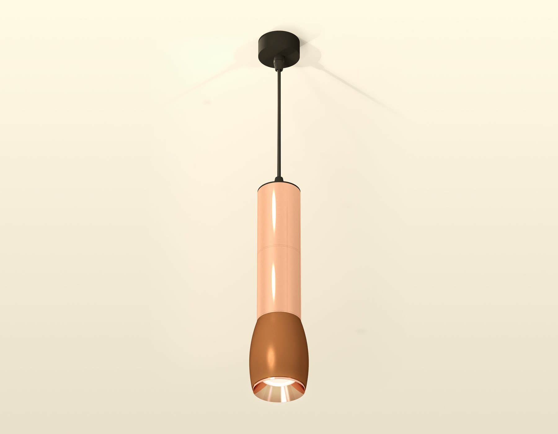 Ambrella Комплект подвесного светильника XP1124001 SCF/PPG/SBK кофе песок/золото розовое полированное/черный песок MR16 GU5.3 (A2302, C6326, A2063, C6 — миниатюра 2