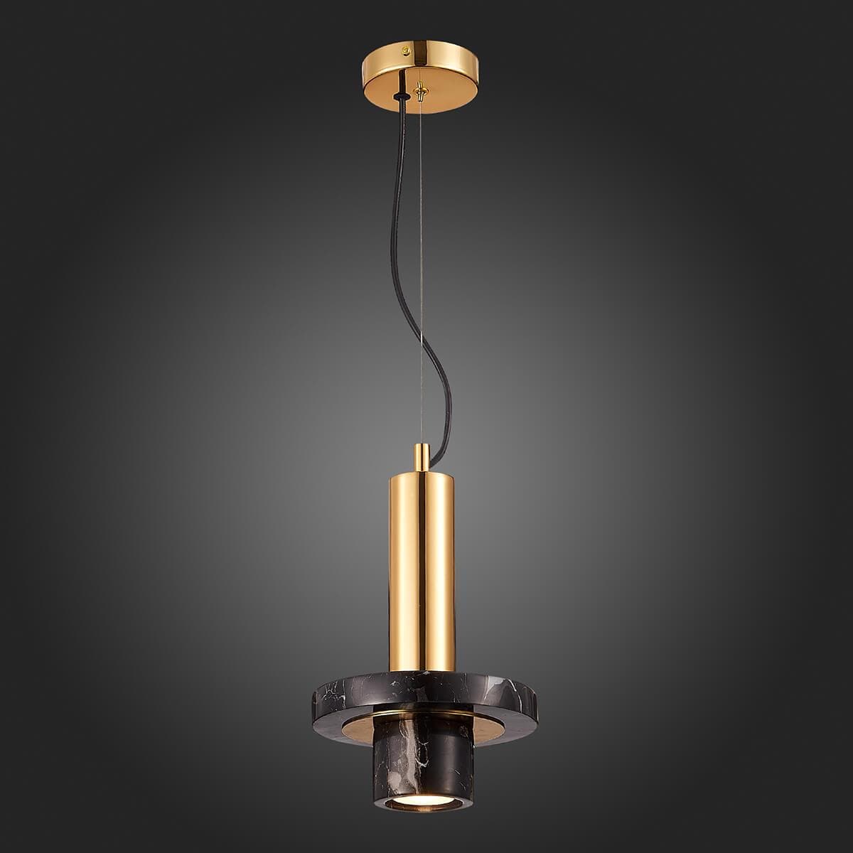 ST Luce SL1210.403.01 Светильник подвесной Золото/Черный G9 1*3W — миниатюра 2