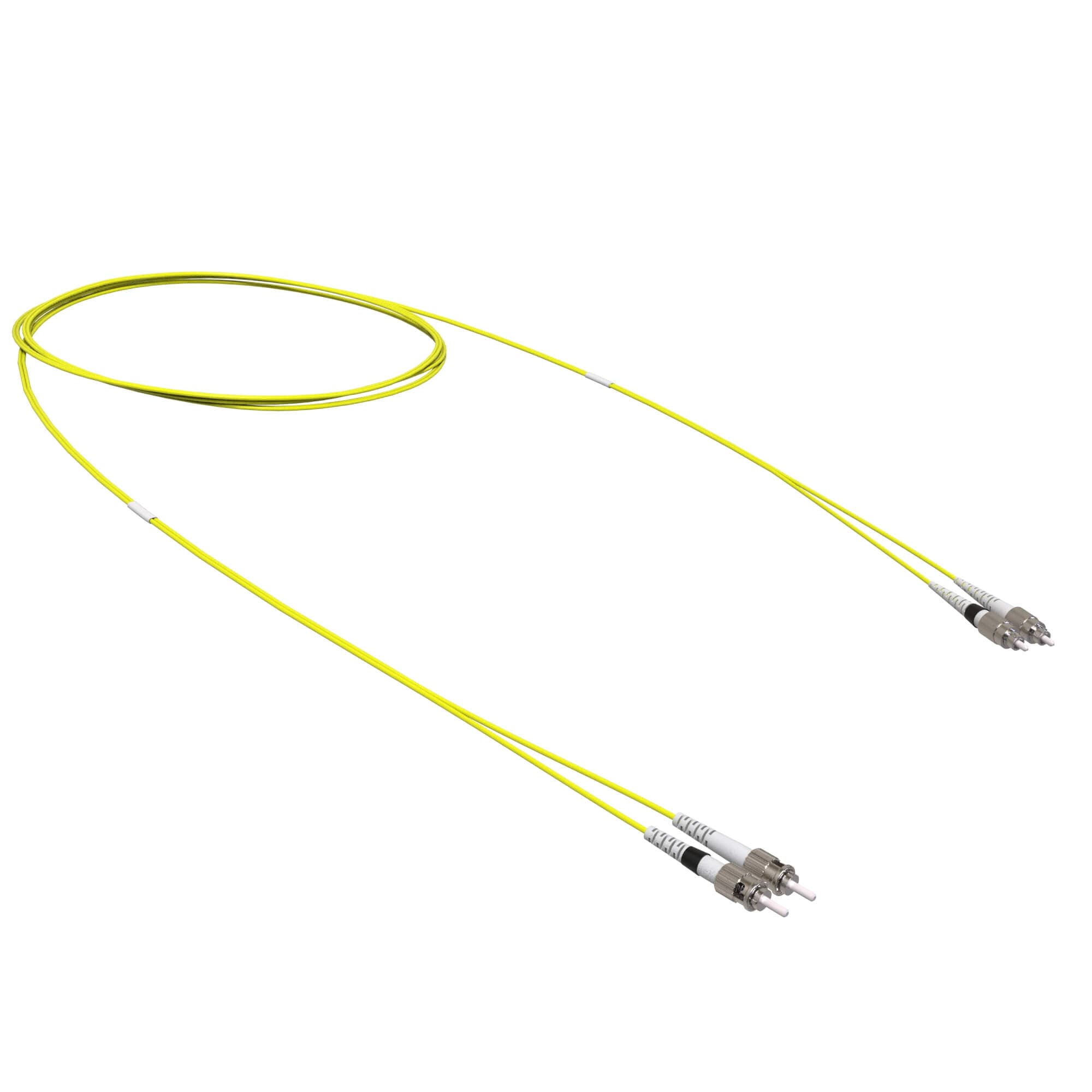 DKC Оптический коммутационный шнур переходной Duplex ST-UPC/FC-UPC, 9/125 OS2, 2 м