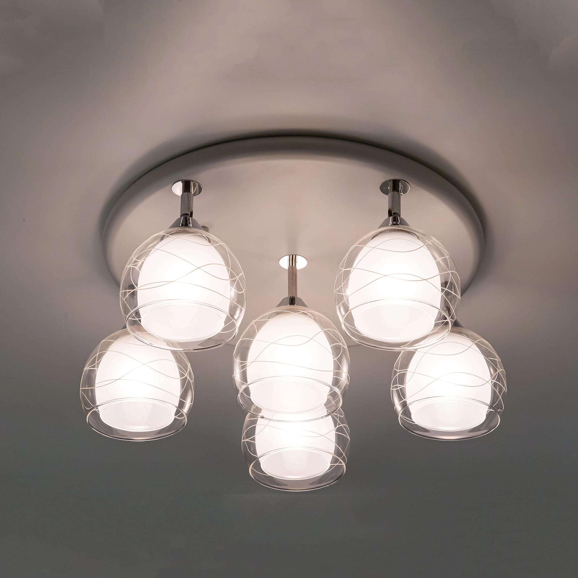 Citilux CL158161 Самба Бел+Хром Светильник Люстра — миниатюра 3