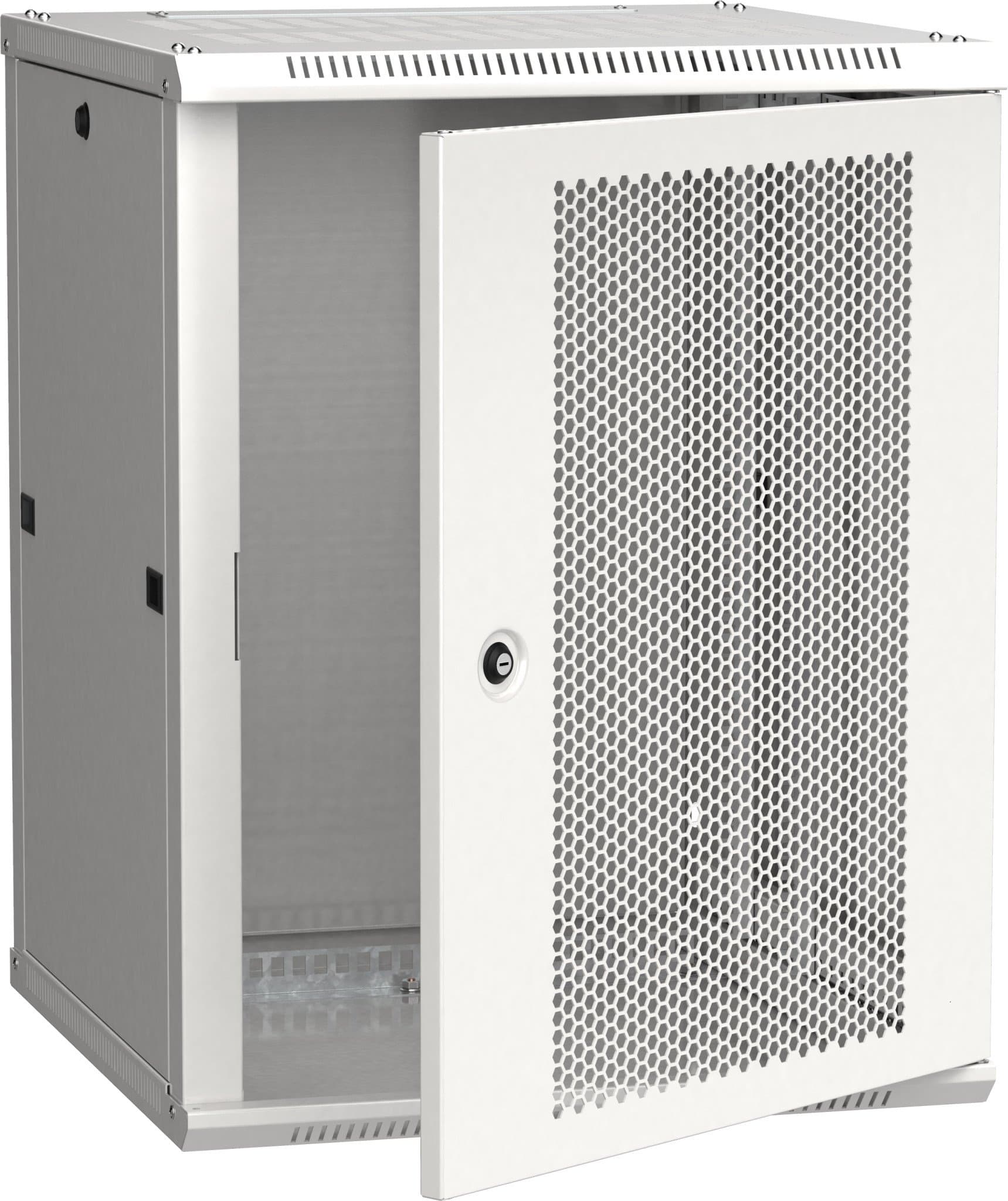 IEK LINEA W ITK Шкаф LINEA W 15U 600x600 мм дверь перфорированная, RAL7035 LWR3-15U66-PF