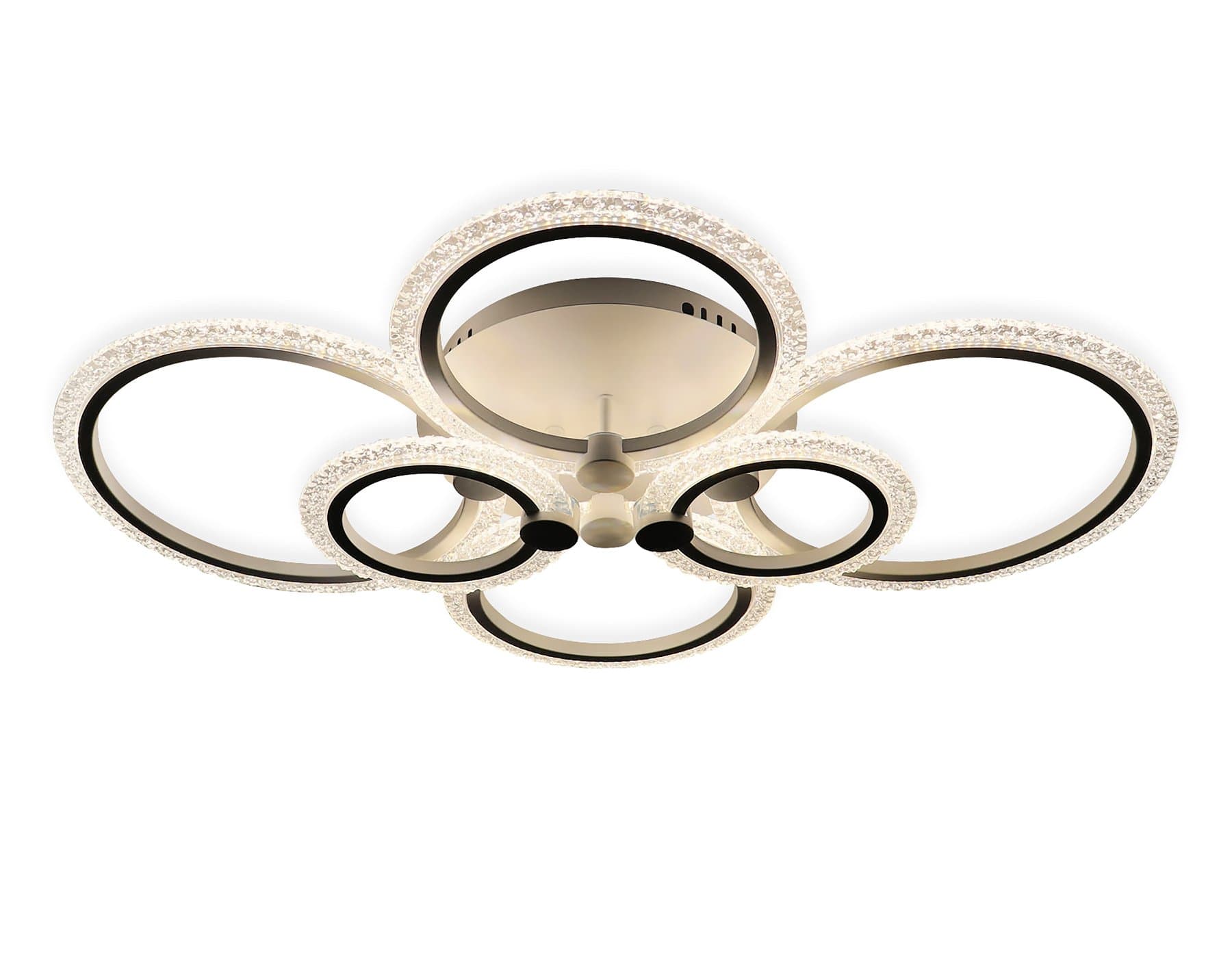 Ambrella Потолочный светодиодный светильник с пультом FA4065/6 WH белый 4200K/3000+6400K/6400K+3000K 65W 645*450*120 (ПДУ ИК) — миниатюра 4