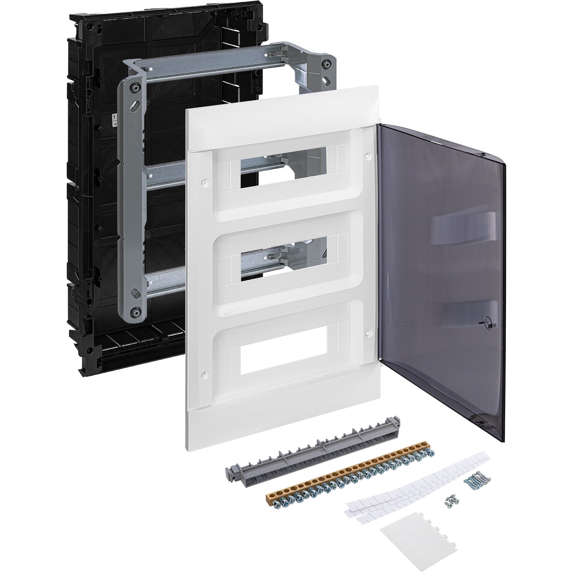 Legrand Practibox S Пластиковый щиток Встраиваемый 3X12 Дымчатая дверь 135553 — миниатюра 7